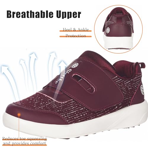 Image of Sisttke Women's Diabetic Shoes Wide Toe Box Slip-On Shoes
