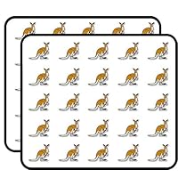 Kangaroo Sticker for Scrapbooking, Calendars, Arts, Kids DIY Crafts, Album, Bullet Journals 50 Pack