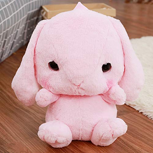 hokkk Mignon De Mode en Peluche Lapin Sac À Dos Lapin Sac À Dos en Peluche Lapin Jouet Enfants Sac D'école Cadeau Enfants Jouet pour Petite Fille 40 cm Rose Cover