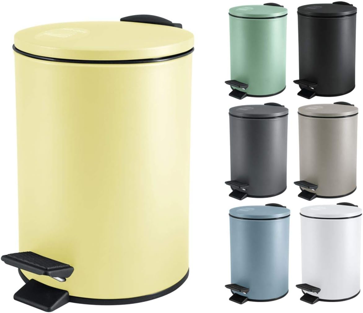 Pattumiera Spirella Adelar 3L - Acciaio Inox, Coperchio A Pedale, Chiusura Morbida, Blu Scuro - Foto 13