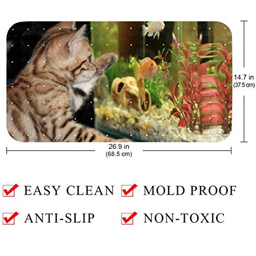 Tapis de bain pour bébé avec trous de drainage pour éliminer les moisissures