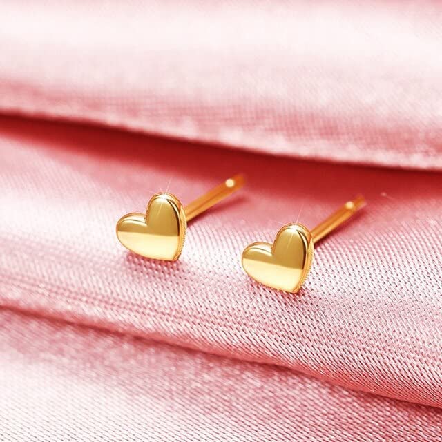 Boucles d'oreilles cœur argent sterling femme pour mariage