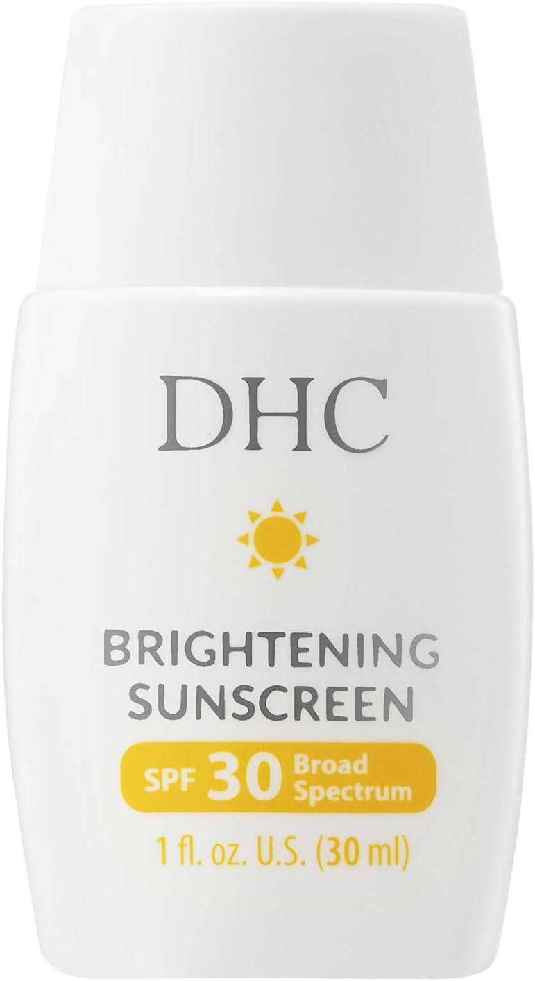DHC Brightening Sunscreen SPF 30 Broad Spectrum, Mineral-Based, Brightening, Premature aging, Fragrance and Colorant Free, Ideal for All Skin Types, 1 fl. oz.