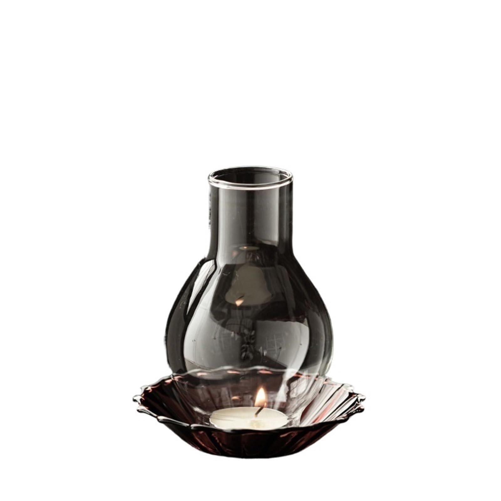 Candle Holders Antique Scented Aromatic Candles Lights Teaset Room Decor Accessories Decoration(A- 9.5x12cm)