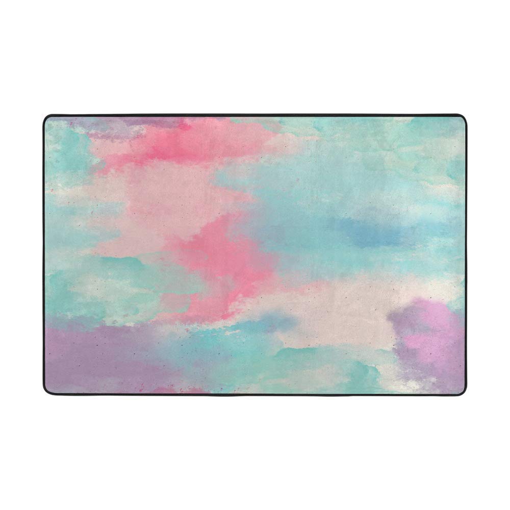 Tapis chambre aquarelle pour le confort des pieds des enfants