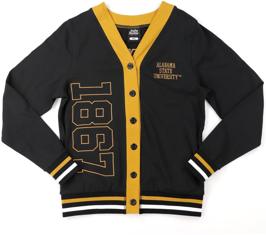 Big Boy Alabama State Hornets S12 Womens Cardigan Black - ID 75583-15-85-0-0