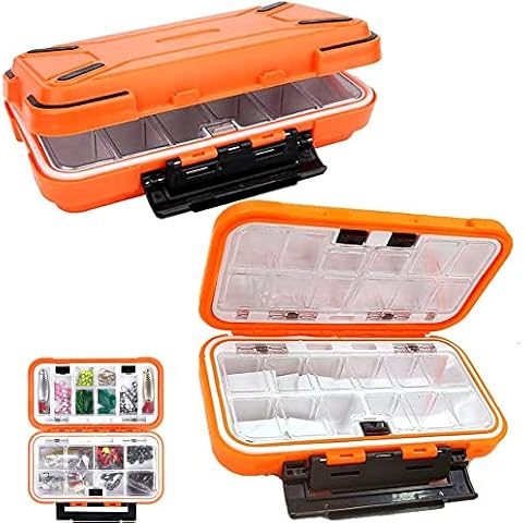 Plastic Fishing Tackle Box, 2 Pcs Fishing Tackle Storage Box, Waterproof Fishing Tackle Box, Portable Fishing Tackle Box, for Fishing Gear Accessories, Other Small Parts Storage Cover