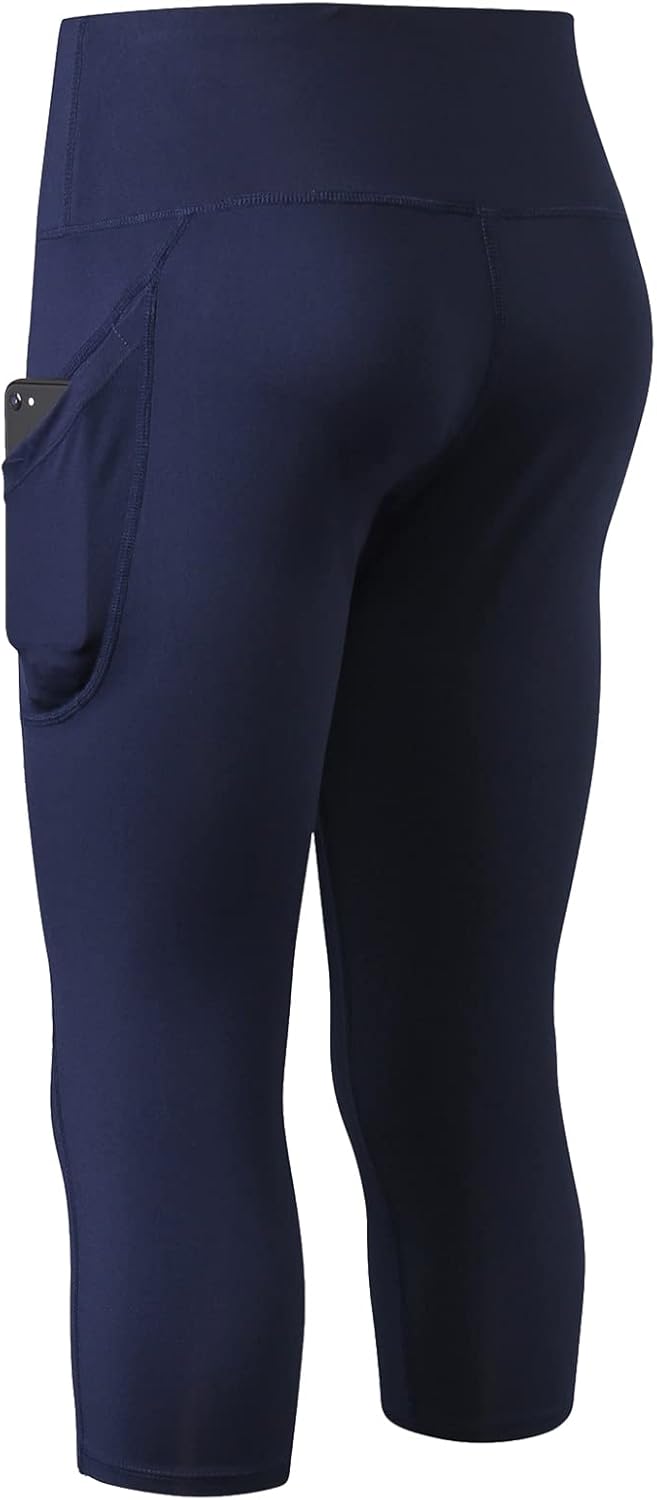 three quarter length gym leggings