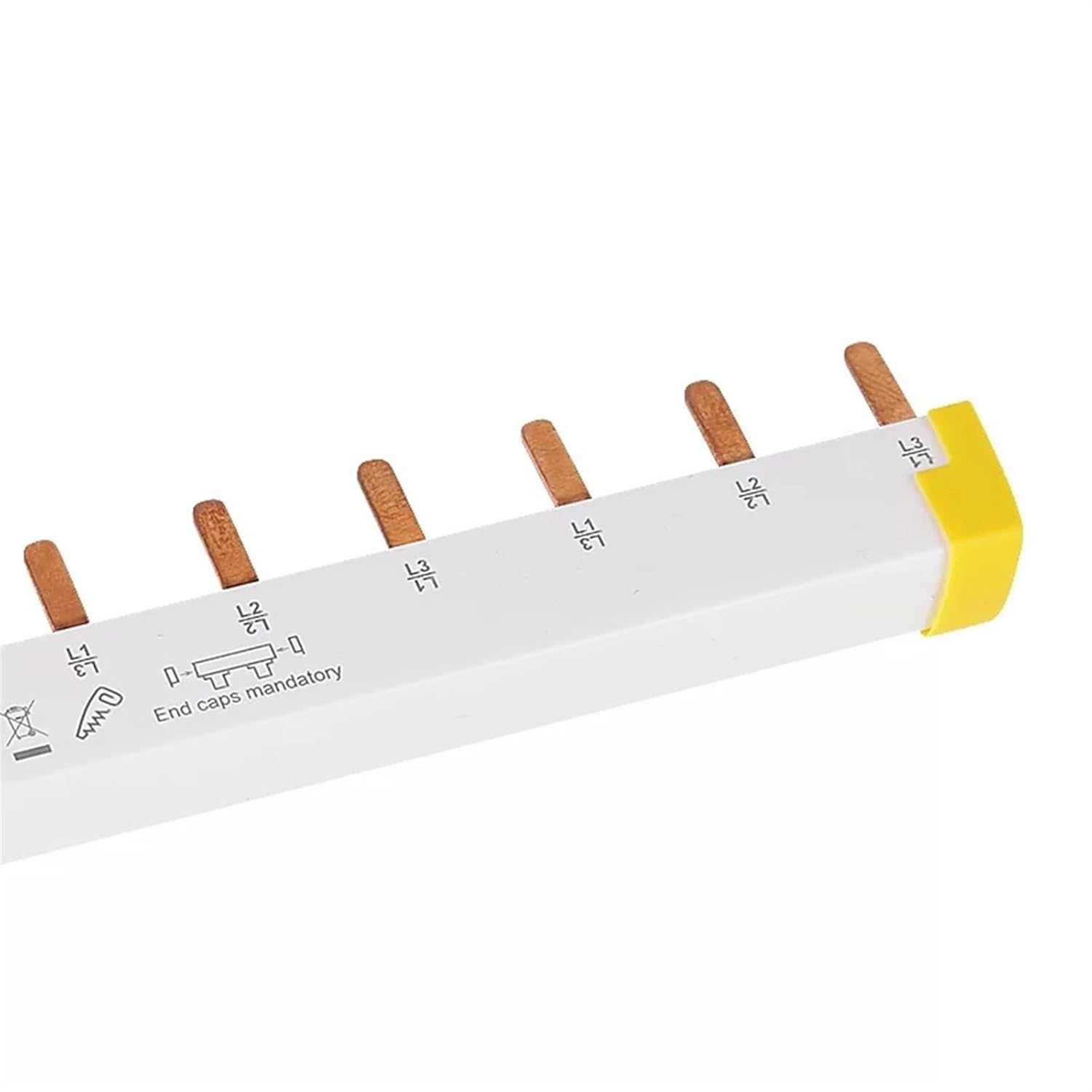 12x18mm Comb-shaped Busbar Busbar 3P12 Position Wiring Bar Copper Bar Can Be Connected to 4 3P Air Open A9XPH312 1Pcs(Other)