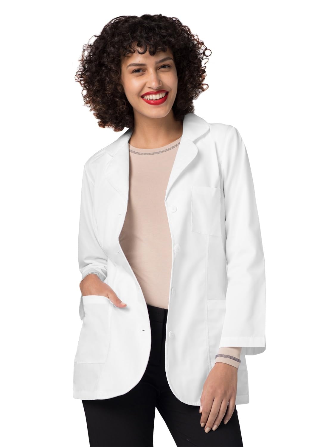 Adar Bata de laboratorio para mujer - Bata de laboratorio de consulta de 76 cm
