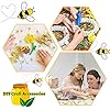FOIMAS 50pcs Tiny Resin Bees,Honey Bee Flatback Charm Embellishment for DIY Craft Scrapbooking Party Decoration Supply,0.98in.0.75in,0.55in #3