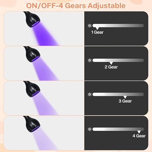 Mlogiroa Led Nail Dryer For Gel Nails, 3W Gel Nail Lamp, Mini Led Nail Polish Light With Gooseneck, Portable Clamp Uv Light With Usb Charge Lamp For Nail Salon #TOP2