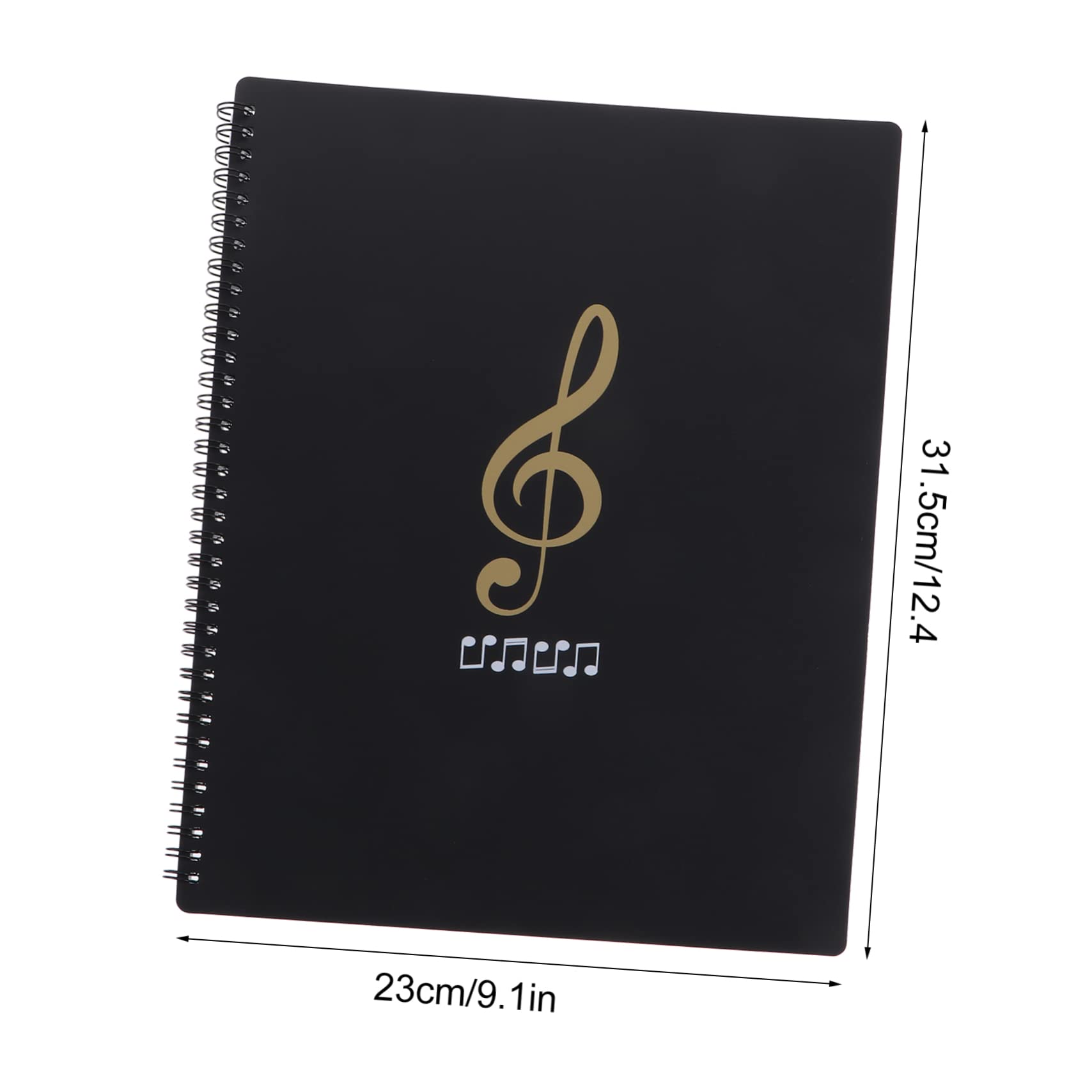 Toyvian Portable Sheet Music Case 20 Pages A4 Size Pp Plastic Folder for Music Students Teachers