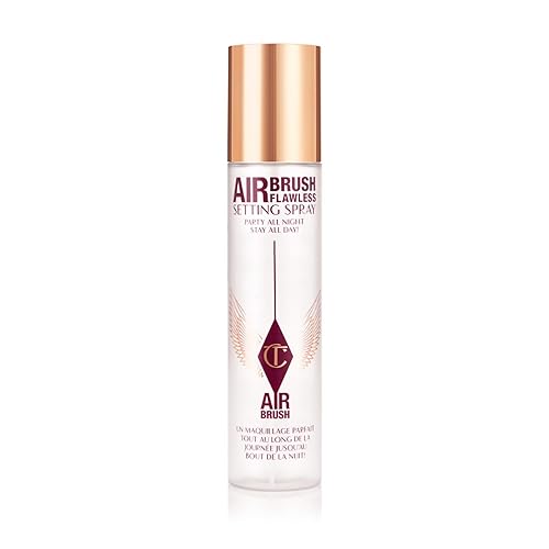 Charlotte Tilbury Airbrush Flawless Setting Spray - Ultra-Fine Hydrating Mist to Prime & Set Face Makeup For Up to 16Hr - Soothes, Blurs Pores & Calms Skin - 6.76 Fl Oz (Pack of 1)