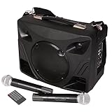 Ibiza Sound PORT85VHF-BT - Megafonía portátil, color negro