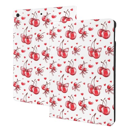Housse iPad 9 motif nœud cerisier idéale pour travailler au café ou étudier à la maison