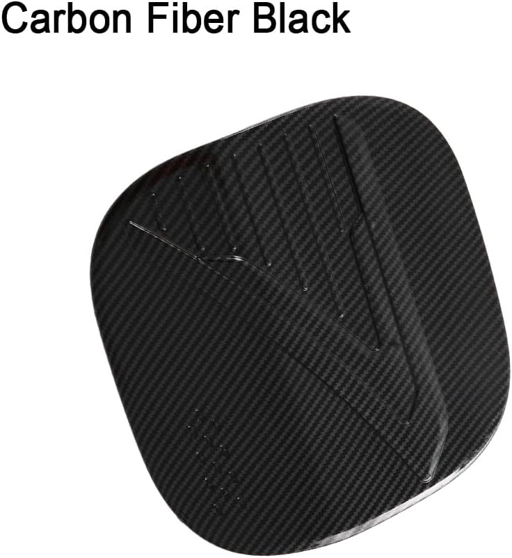Car Fuel Tank Cover Trim Oil Gas Cap, Oil Gas Tank Cover Cap Trim, 2023 Compatible with Nissan Qashqai J11 J12, Carbon Fiber Black