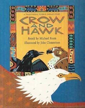 Hardcover Crow and Hawk: A Traditional Pueblo Indian Story Book