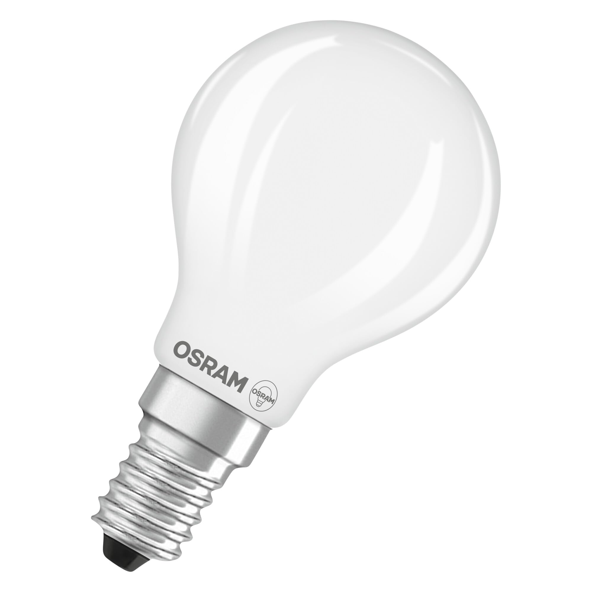 OSRAM Lampada LED Star Globe P15 Filament, 2700 K bianco caldo, 1 W, E14, satinata, 136 lm, per lampade da tavolo, lampade decorative, antiabbagliamento, 15.000 ore