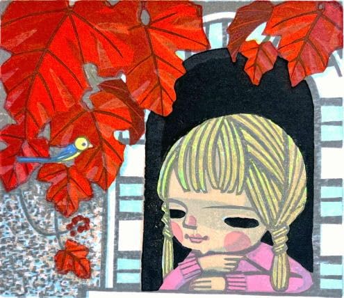 池田修三 木版画【蔦】 木製フレーム付き 【公式通販】 池田修三 木版画【蔦】 木製フレーム付き 【公式通販】