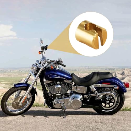 Image of Jerbor Upgraded Throttle Cable Ferrules & Guide Nuts for Harley Davidson Road King, Electra Glide, Wide Glide, Fat Bob 1996-2017, Copper Carburetor Cable Ends, Replacement for 5650876