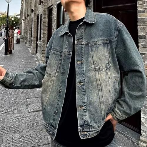 Chaqueta de mezclilla para hombre DGHM-JLMY azul XX-Large miniatura 3