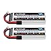 Produktbild HRB 2PCS 3S 11.1V 4000mAh 60C Lipo Batterie mit Traxxas TRX Stecker für RC Hubschrauber Flugzeug Auto Boot LKW