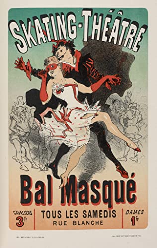 Affiches illustrées Jules Chéret peinture toile nordique chambre