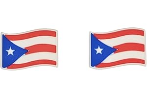 Puerto Rico Flag Shoe Charm Set of 2 for Crocs Yazzle Dazzle...