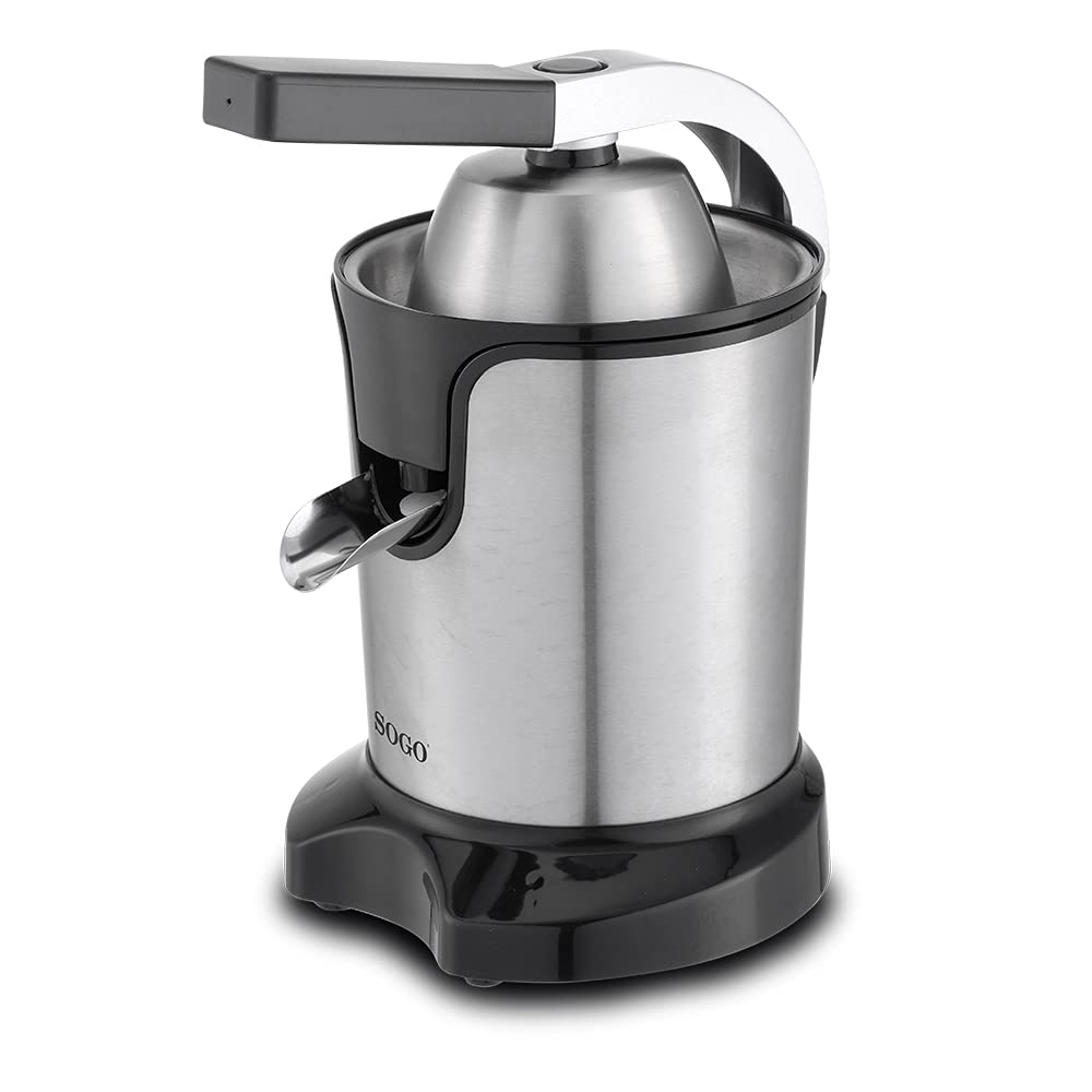 SOGO Exprimidor de Zumo Cítrico con Palanca 600W - Exprimidor Silencioso y Fácil de Limpiar (SS-5195)