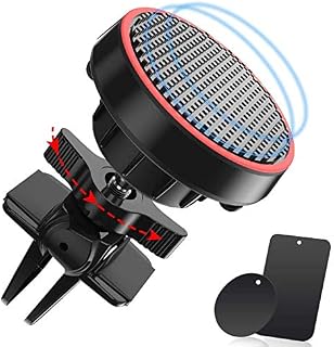 LeYi Magnetic Car Phone Holder Mount for Air Vent, 360° Rotation Universal in Cars Mobile Phone Cradle Stand for iPhone 12 11 Pro Max XR XS X 8 Samsung S10 S20 A10 A50 Huawei Moto & GPS etc, Black