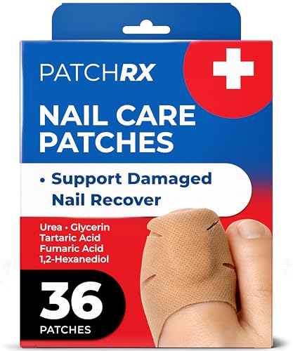 PatchRX Nighttime Renewal Fungal Nail Patches - 36 Pack - Overnight Repair for Nail Fungus Damage, 8-Hour Treatment Restores Healthy Appearance