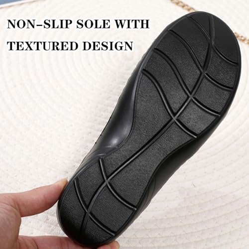 Image of QAE Loafers for Women Comfort Orthopedic Slip On Penny Loafers Women's Flat Shoes for Casual Walking Dress Work Business