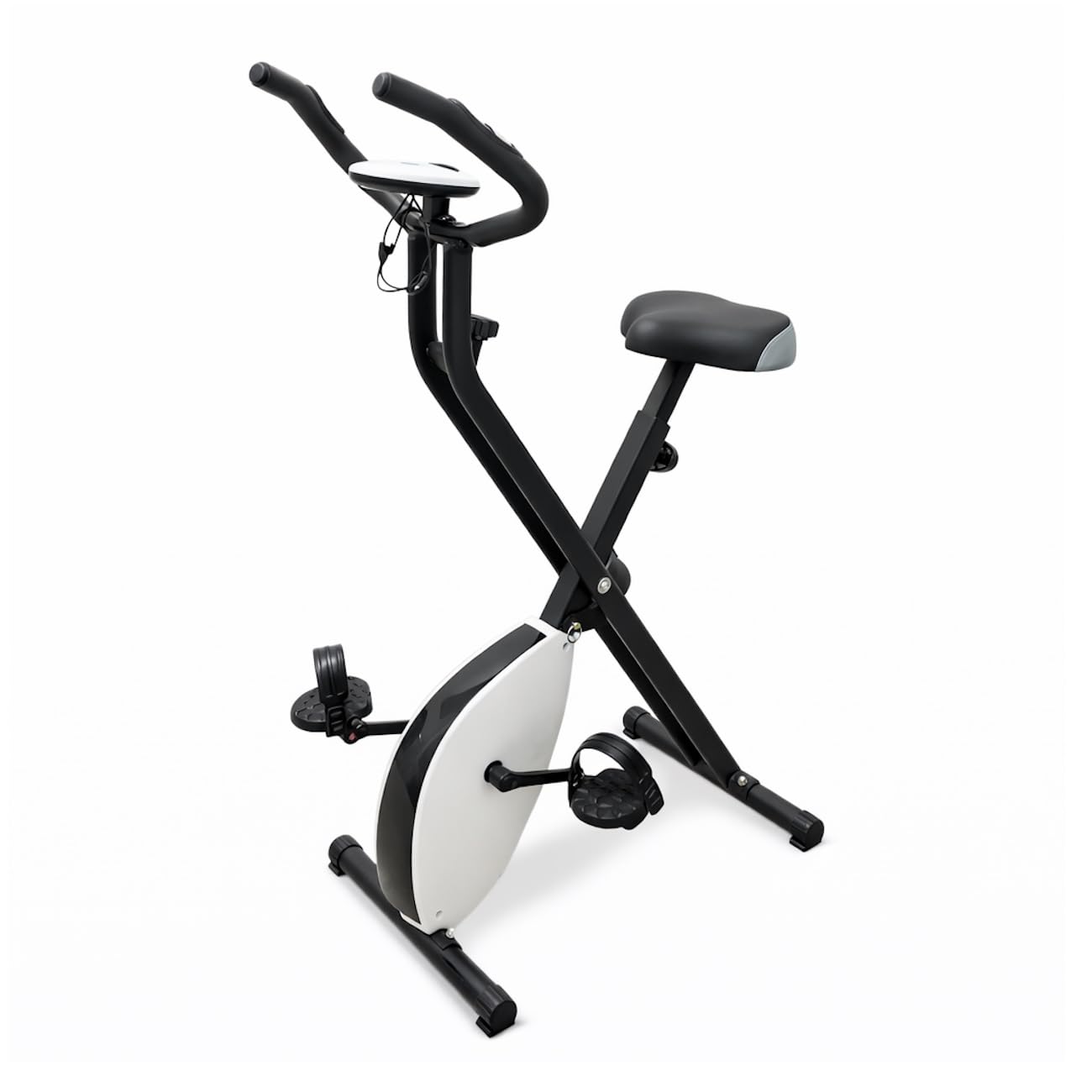 FFitness Cyclette Pieghevole Salvaspazio X-Bike F-Bike Training con Resistenza Regolabile e Display multifunzione