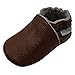 Mejale Baby Shoes, Première Chaussure de Marche Mixte bébé, Braun, 17/18 EU