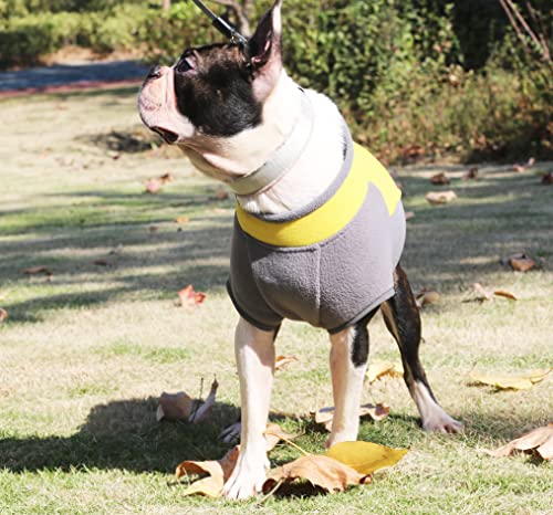 Bonawen Fleece Dog Vest,Pullover Soft Dog Jacket,Cold Weather Dog Jacket For Small Medium Dog Boy Or Girl(Yellow,L) #TOP7