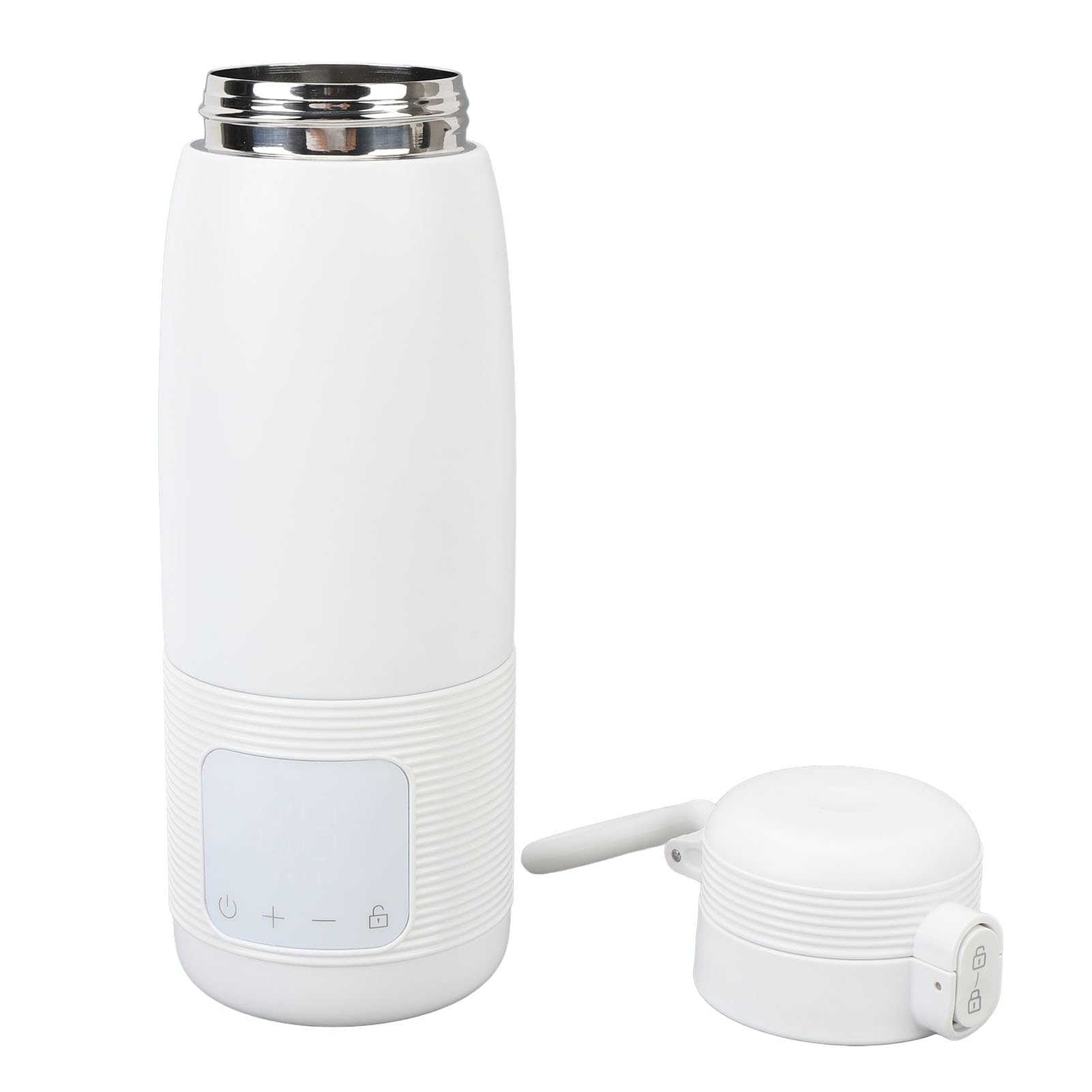 Calentador de biberones portátil inalámbrico, temperatura constante, recargable por USB, calentador de agua de viaje para leche materna (500 ml)