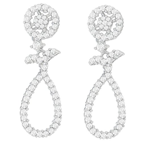 14K White Gold Round-cut Diamond Earrings (1 1/3 cttw, H-I Color, SI1-SI2 Clarity)