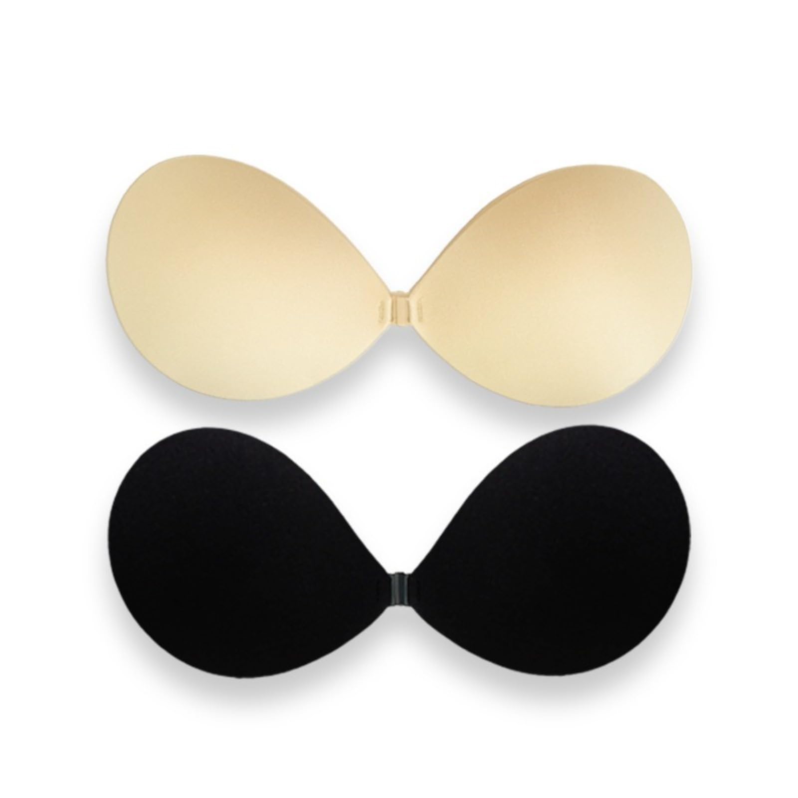 2 Paia di Reggiseni Invisibili Senza Spalline Senza Schienale, Reggiseno Adesivo Push-up for Donne con copricapezzoli/927(Medium)