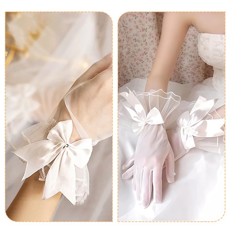 Lace Gloves with Bow3