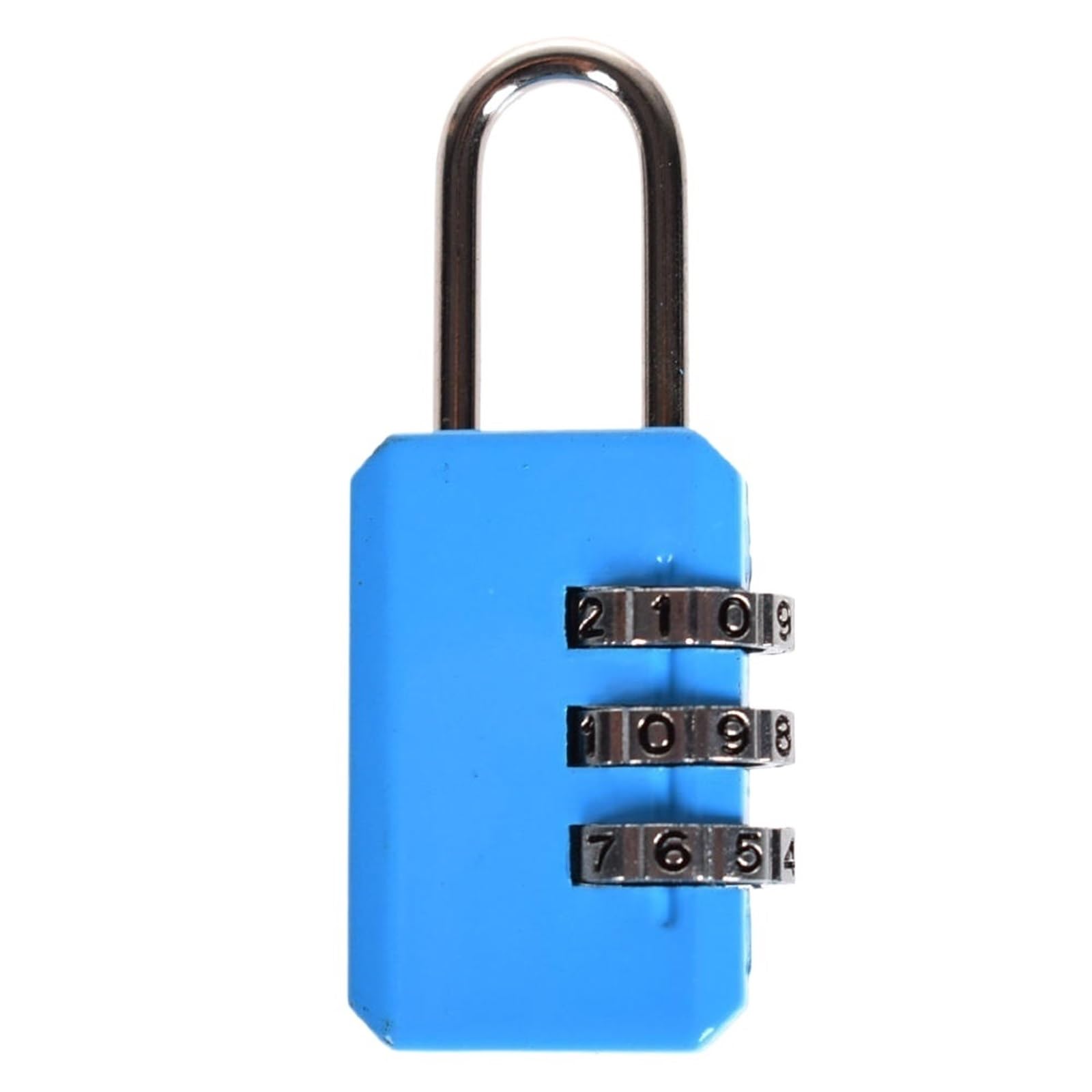Lock Luggage Combination Padlock 4 Digit Password Code Number Copper Lock(Blue)