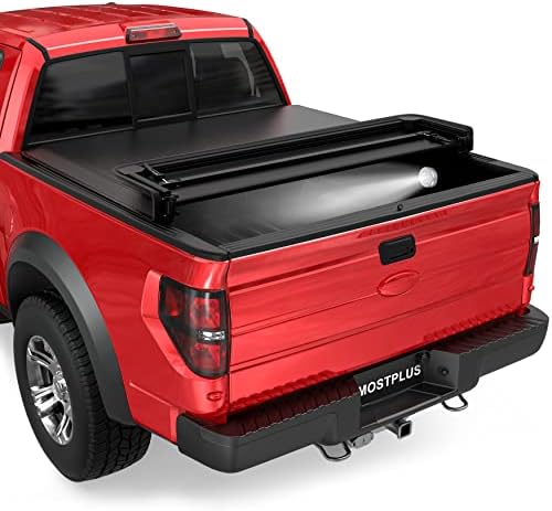 Amazon Com Mostplus 四折柔軟卡車床頭罩 適用於15 22 Ford F150 F 150 床四折款式 5 5 呎床 汽車