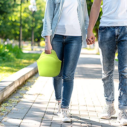 Youbdm Neoprene Lunch Bags Thermal Insulated Lunch Tote Bag Reusable Washable Neoprene Picnic Bag For Women Men #TOP6