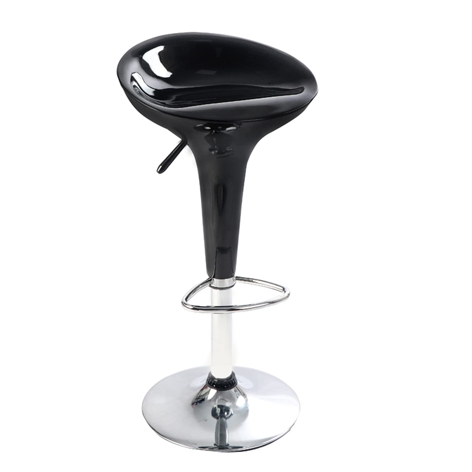 High Chair Bar Stool, Can Be Rotated and Raised, Simple and Stylish, Resin Seat Surface, SGS Air Rod, Adjustable Sitting Height (58~77cm), Suitable