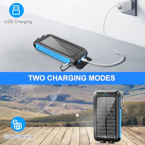 Solar-Charger-Power-Bank-49800mAh-Portable-Solar-Phone-Charger-with-LED-Flashlight15W-Fast-Charge-USB-C-Waterproof-External-Backup-Battery-Pack-for-All-Cell-Phones-Electronic-Devices