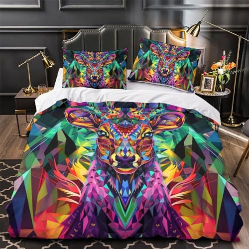 Housse de couette chèvre 3D : le cadeau idéal pour une parure de lit double originale - 4
