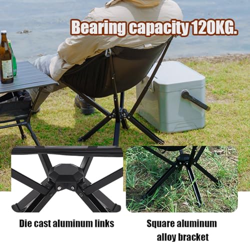 Ensemble de chaises pliantes en tissu Oxford et table de camping - 8