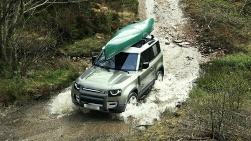 Running Board Compatible with Defender 90 L663 2 Door 2020-2023 2024 Door Fixed Side Step Pedal Nerf Bar Platform Protector