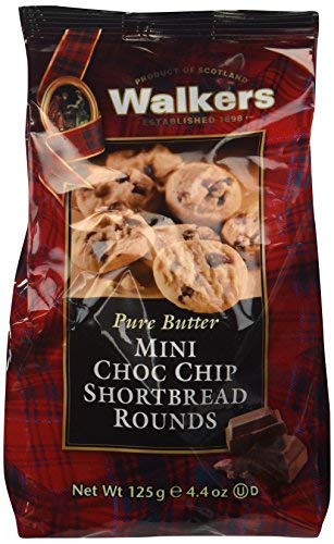 Shortbread Mini Chocolate Chip Shortbread Rounds, 4.4-Ounce Bags (Pack de 12)