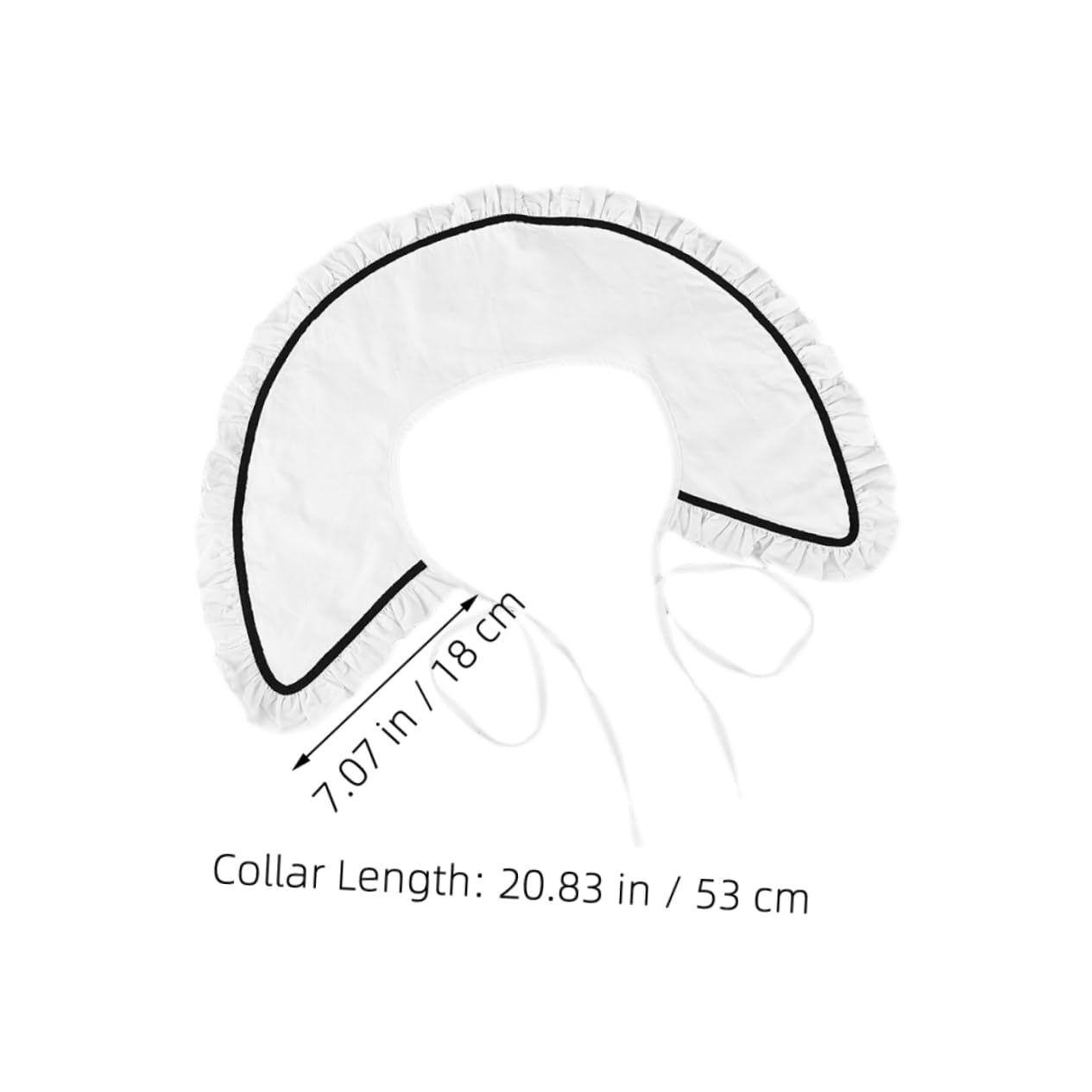 SHERCHPRY Collars for Women Navy Dickey Fake Collar White Stripes Stylish and Comfortable for Daywear